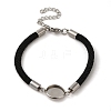Milan Cord & 304 Stainless Steel Bracelets Making LS-MAK-H004-02E-P01-1