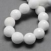 Natural White Jade Bead Strands G-R166-12mm-22-2