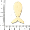 304 Stainless Steel Big Pendants SA-CBA37BC-09GP-3