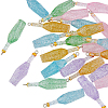 HOBBIESAY 50Pcs 5 Colors Transparent Resin Pendants RESI-HY0001-13-1