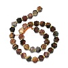 Natural Map Stone/Picasso Stone/Picasso Jasper Beads Strands G-I376-A58-01-2