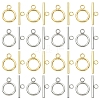 20 Sets 2 Colors 304 Stainless Steel Toggle Clasps STAS-YW0003-08B-1