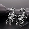 Zinc Alloy Scorpio Stud Earrings for Women PW-WGEECCA-01-1