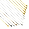 5Pcs 5 Colors Brass Square Snake Chain Necklace Making MAK-YW0001-24-2