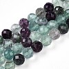 Natural Fluorite Beads Strands G-T140-19B-1