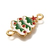 Christmas Alloy Green Enamel Links FIND-I040-02B-2