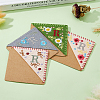 4Pcs 4 Style Felt Embroidery Bookmarks FIND-HY0003-46R-4