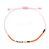 Bohemian Glass Seed Bead Braided Bracelets WO6368-15-1