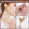1Pair Alloy Rhinestone Dangle Stud Earrings EJEW-UN0002-73A-4