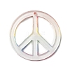 Rainbow Color Printed Acrylic Pendants OACR-B006-01B-2