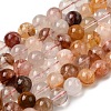 Natural Hematoid Quartz Round Beads Strands G-N0078-10mm-06-01-1