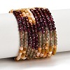 Gradient Color Natural Yellow Opal & Garnet & Apatite Beads Strands GG-CBA1668-A09-3mm-2