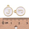 Golden Plated Alloy Charms X-ENAM-S118-01J-3