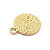 Ion Plating(IP) 304 Stainless Steel Charms STAS-F282-04G-3