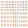 150G 6 Styles Gradient Color Transparent Acrylic Beads OACR-TA0003-58-4