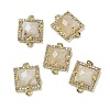 Natural Moonstone Faceted Square Links G-I375-03G-01-1