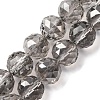 Transparent Electroplate Glass Beads Strands EGLA-N002-34D-F02-1