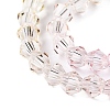 Gradient Color Baking Paint Glass Bead Strands LS-DGLA-A039-T6mm-A01-3