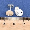 304 Stainless Steel Ear Stud Findings STAS-O119-14B-S-3