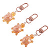 3Pcs Resin Tortoise Pendant Decorations HJEW-TA0001-39F-2