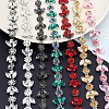 WADORN 1.8M 4 Colors Iron Rhinestone Strass Chains CH-WR0001-04-5