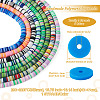 8 Strands 8 Colors Handmade Polymer Clay Beads Strands CLAY-TA0001-30-4