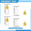 20Pcs 2 Styles Transparent Glass Wishing Bottle Pendant FIND-GA0008-41-2