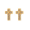 Cross Stainless Steel Crystal Rhinestone Stud Earrings for Women RH7561-1-1