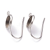 Tarnish Resistant 304 Stainless Steel Earring Settings STAS-O141-03P-1