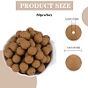 80Pcs Round Silicone Focal Beads SIL-SZ0001-24-25-2