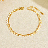 Brass Heart Tassel Anklets for Women HT1275-1