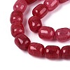 Baking Paint Crackle Glass Beads Strands DGLA-N019-01B-02-4
