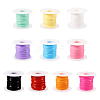 10 Rolls 10 Colors PVC Synthetic Rubber Cord RCOR-TA0001-01-9