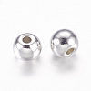 Silver Color Plated Tibetan Style Round Spacer Beads X-LF1078Y-S-2
