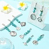 8Pcs Alloy Pendant Decorations HJEW-CJ00075-5