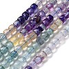 Gradient Color Natural Colorful Fluorite Beads Strands G-NH0001-H01-01-1