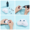 6Pcs 3 Colors Half Round Acrylic Craft Eyes DIY-NB0013-24B-4