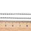 Non-Tarnish 304 Stainless Steel Cable Chain Necklace STAS-T040-PJ204-45-3