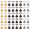 200 Sets 4 Colors Iron Grommet Eyelet Findings SCRA-GF0001-02-1