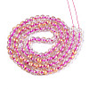 Crackle Transparent Glass Beads Strands X1-GLAA-N030-8mm-01I-2