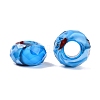 Two Tone Glass European Beads GDA009-7-2