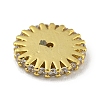Brass Micro Pave Clear Cubic Zirconia Beads KK-G493-29B-G-1