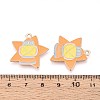 Halloween Theme Alloy Enamel Pendants ENAM-T022-54G-07-3