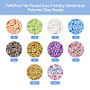 7790Pcs Flat Round Handmade Polymer Clay Beads CLAY-BT0001-01-4