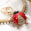 Alloy Rhinestone Keychains PW-WGFC63F-01-1