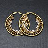 304 Stainless Steel Hoop Earrings X-EJEW-O090-F05-1