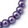 Baking Paint Pearlized Glass Pearl Round Bead Strands LS-HY-Q003-10mm-59-2