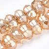 Electroplate Glass Beads Strands EGLA-S174-02D-1