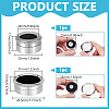 2Pcs 2 Styles Alloy Loose Diamnond Gemstone Display Boxes CON-PH0003-17P-3