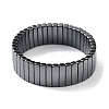 Non-Magnetic Synthetic Hematite Beaded Stretch Bracelets BJEW-H589-02D-1